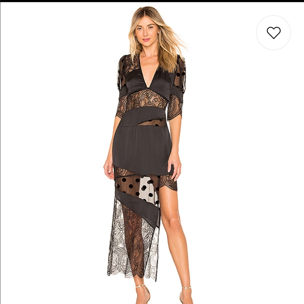 For love and lemons Rosalyn dress in black,